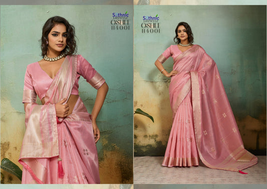 114001 Oshee Vibe Sethnic Linen Sarees