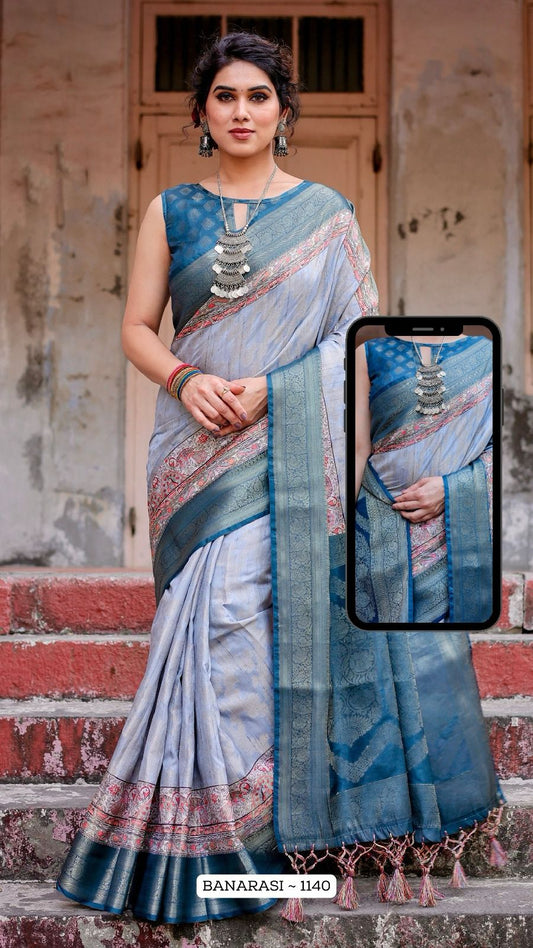 1140 Nx Almaari Banarasi Silk Sarees