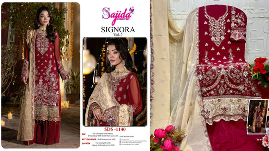 1140 Signora Vol 2 Sajida Georgette Pakistani Salwar Suits
