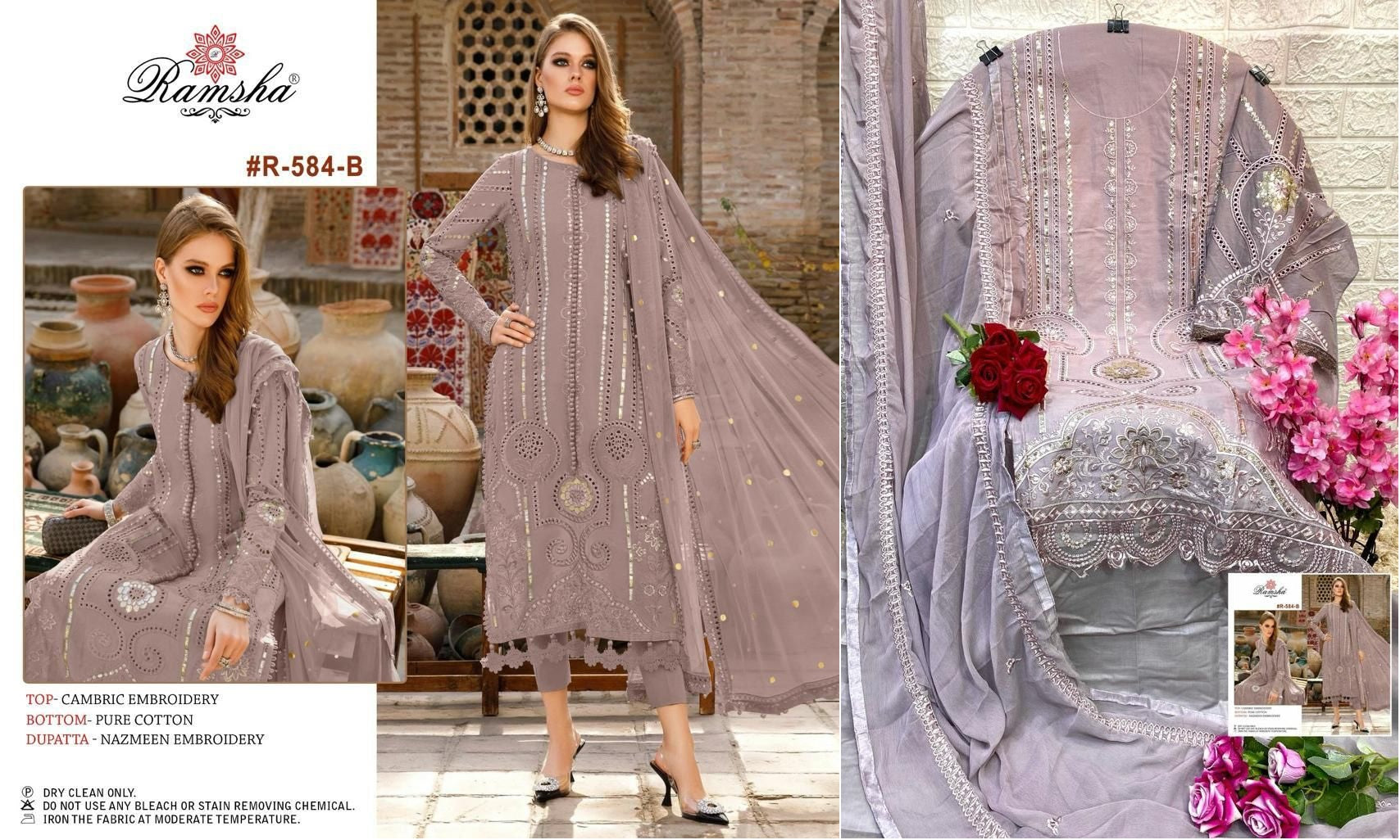 584B Ramsha Pakistani Salwar Suits