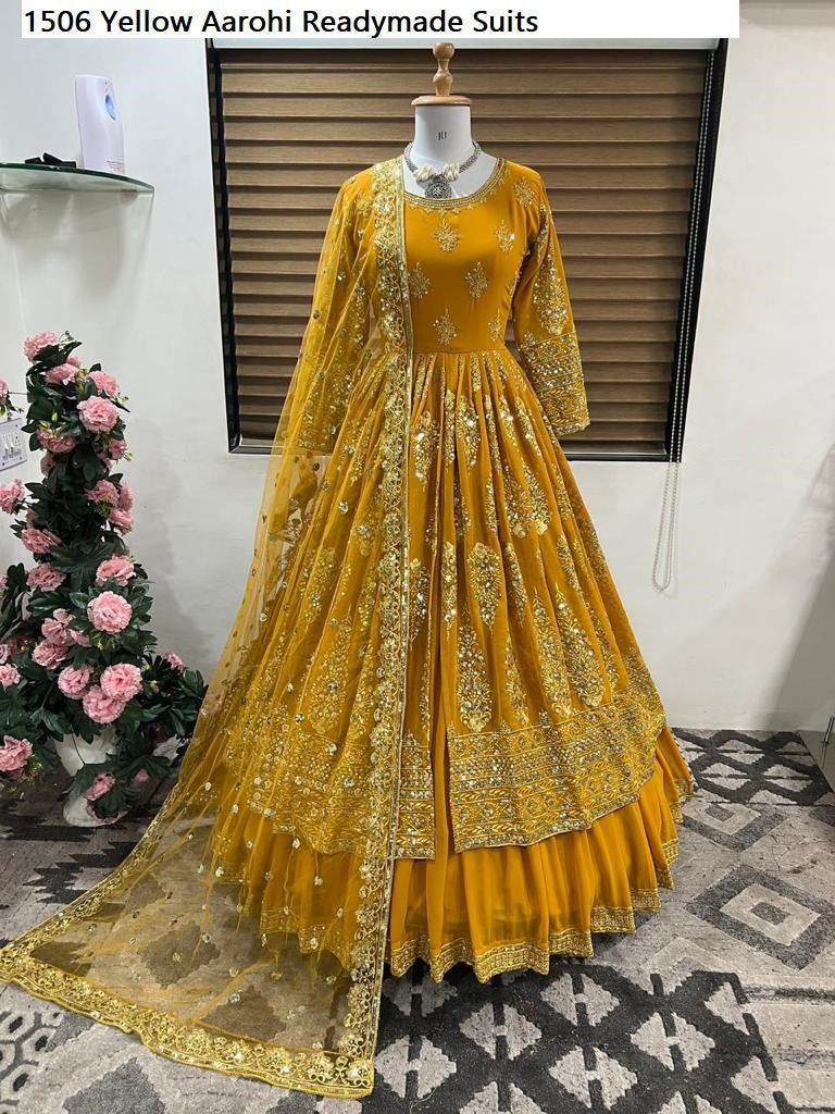 1506 Yellow Aarohi Readymade Suits