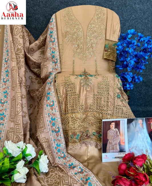 1149C Aasha Designer Heavy Rayon Pakistani Salwar Suits