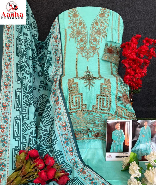 1149D Aasha Designer Heavy Rayon Pakistani Salwar Suits