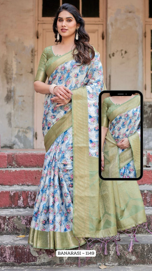 1149 Nx Almaari Banarasi Silk Sarees