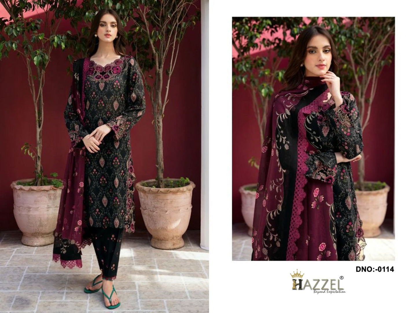 114 Hazzel Pakistani Patch Suits