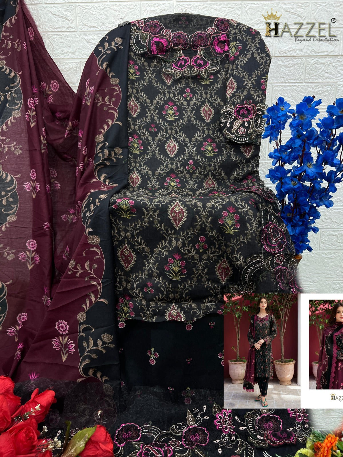 114 Hazzel Pakistani Patch Suits