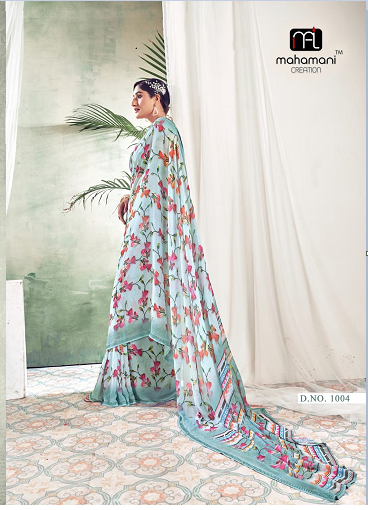 1004 Colors Mahamani Creation Sarees
