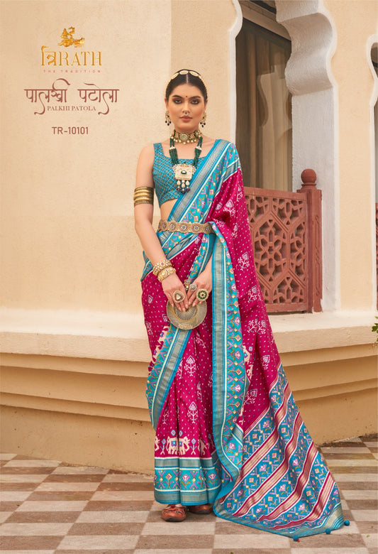 10101 Palkhi Patola Trirath Sarees