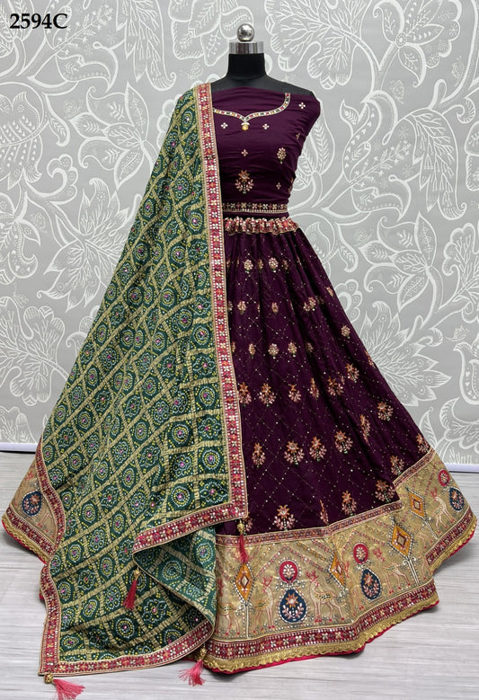2594C Anjani Art Lehenga Choli