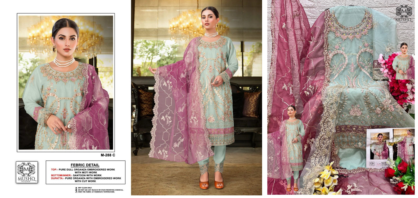 288C Mushq Pakistani Salwar Suits