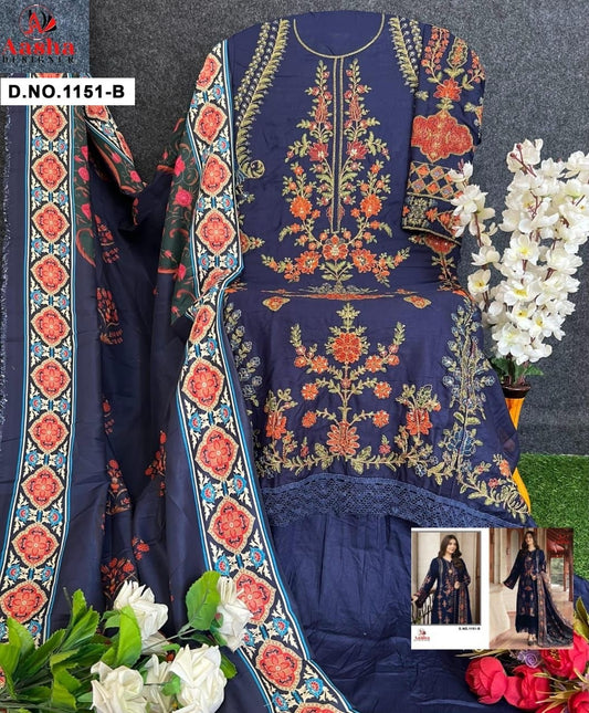 1151B Aasha Designer Rayon Pakistani Salwar Suits
