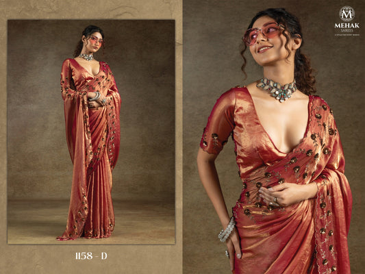 1158D Mehek Satin Silk Sarees