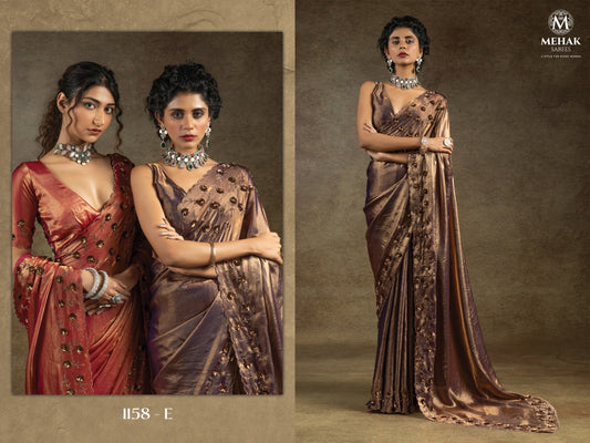 1158E Mehek Satin Silk Sarees