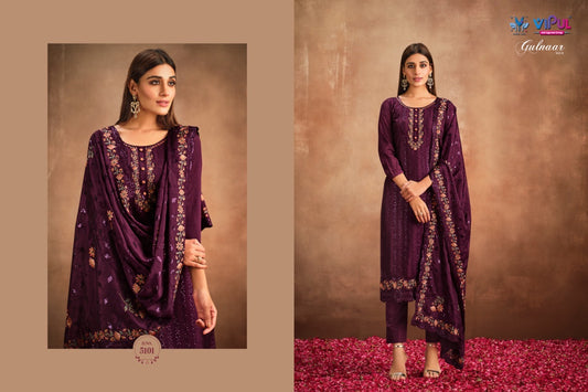 5101 Gulnaar Vol 4 Vipul Unstitched Suits