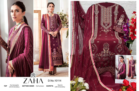 10114 Zaha Pakistani Salwar Suits