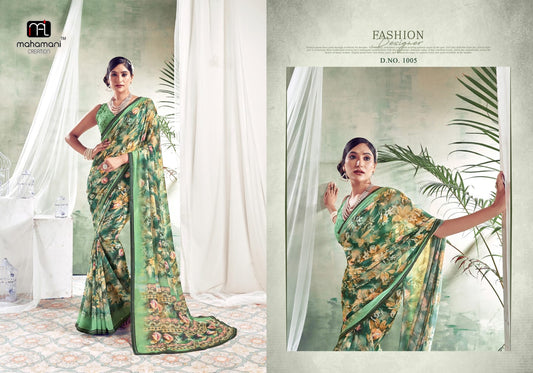 1005 Colors Mahamani Creation Sarees