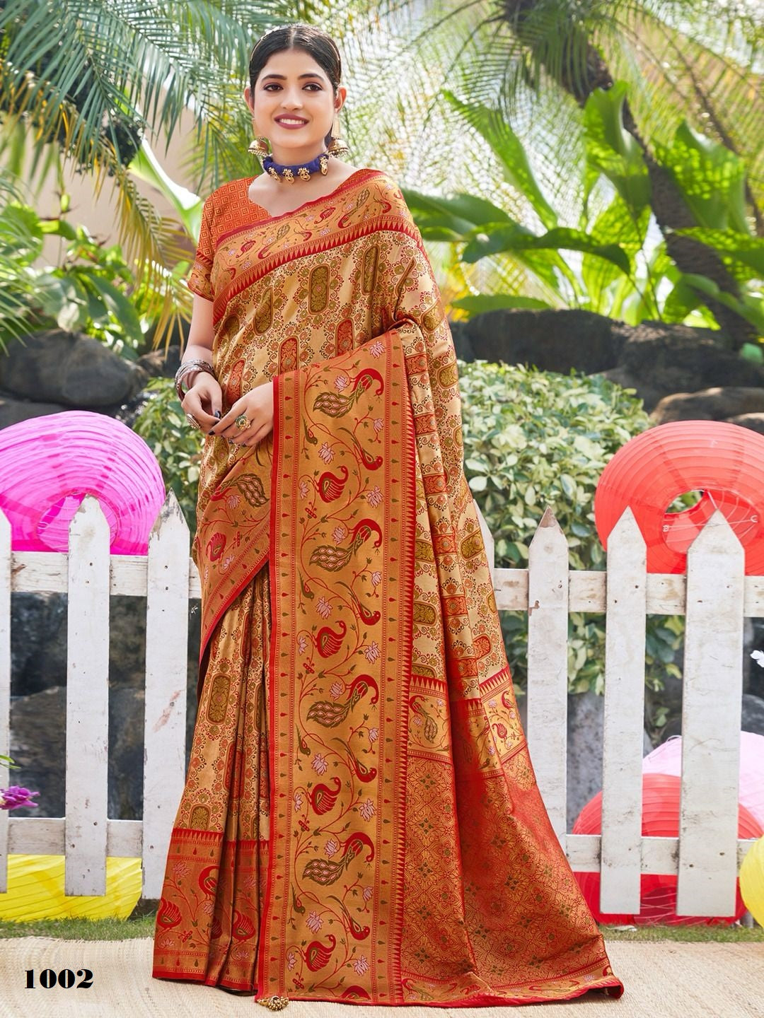 1002 Vaibhavi Silk Vol 4 Sangam Sarees