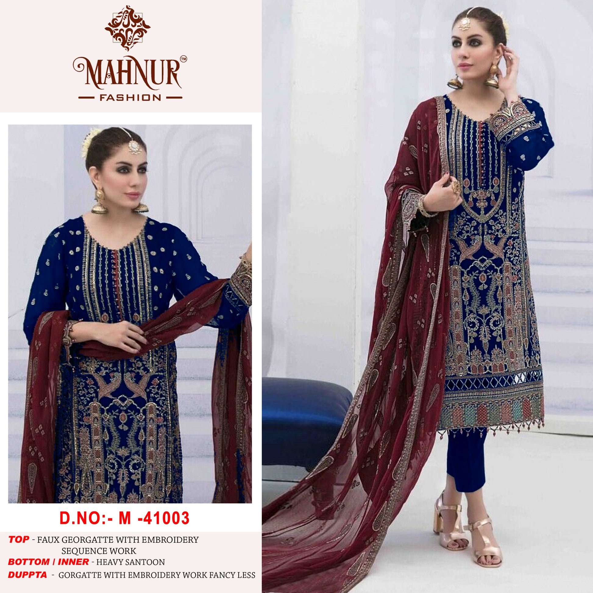 41003 Vol 41 Mahnur Pakistani Salwar Suits