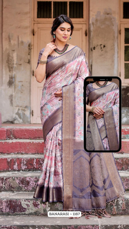 1167 Nx Almaari Banarasi Silk Sarees