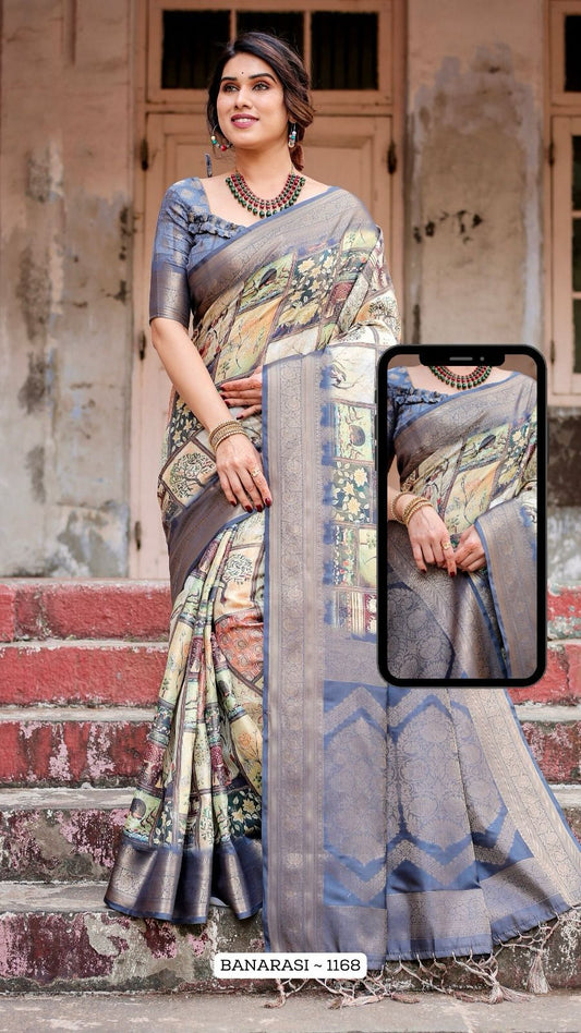 1168 Nx Almaari Banarasi Silk Sarees
