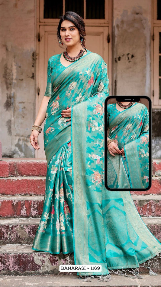 1169 Nx Almaari Banarasi Silk Sarees