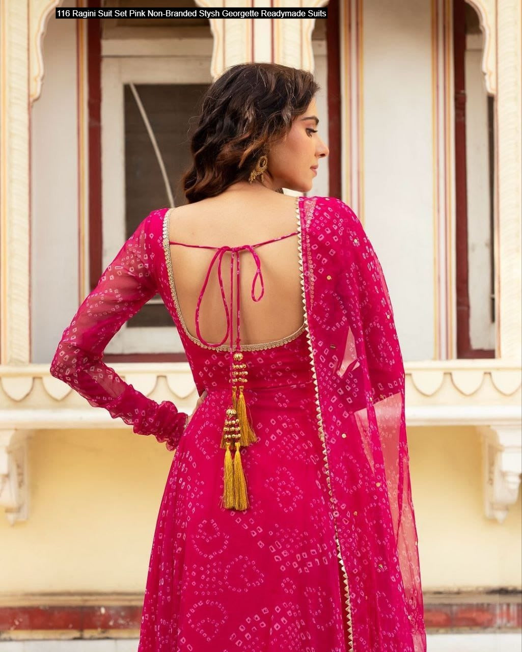 116 Ragini Suit Set Pink Non-Branded Stysh Georgette Readymade Suits
