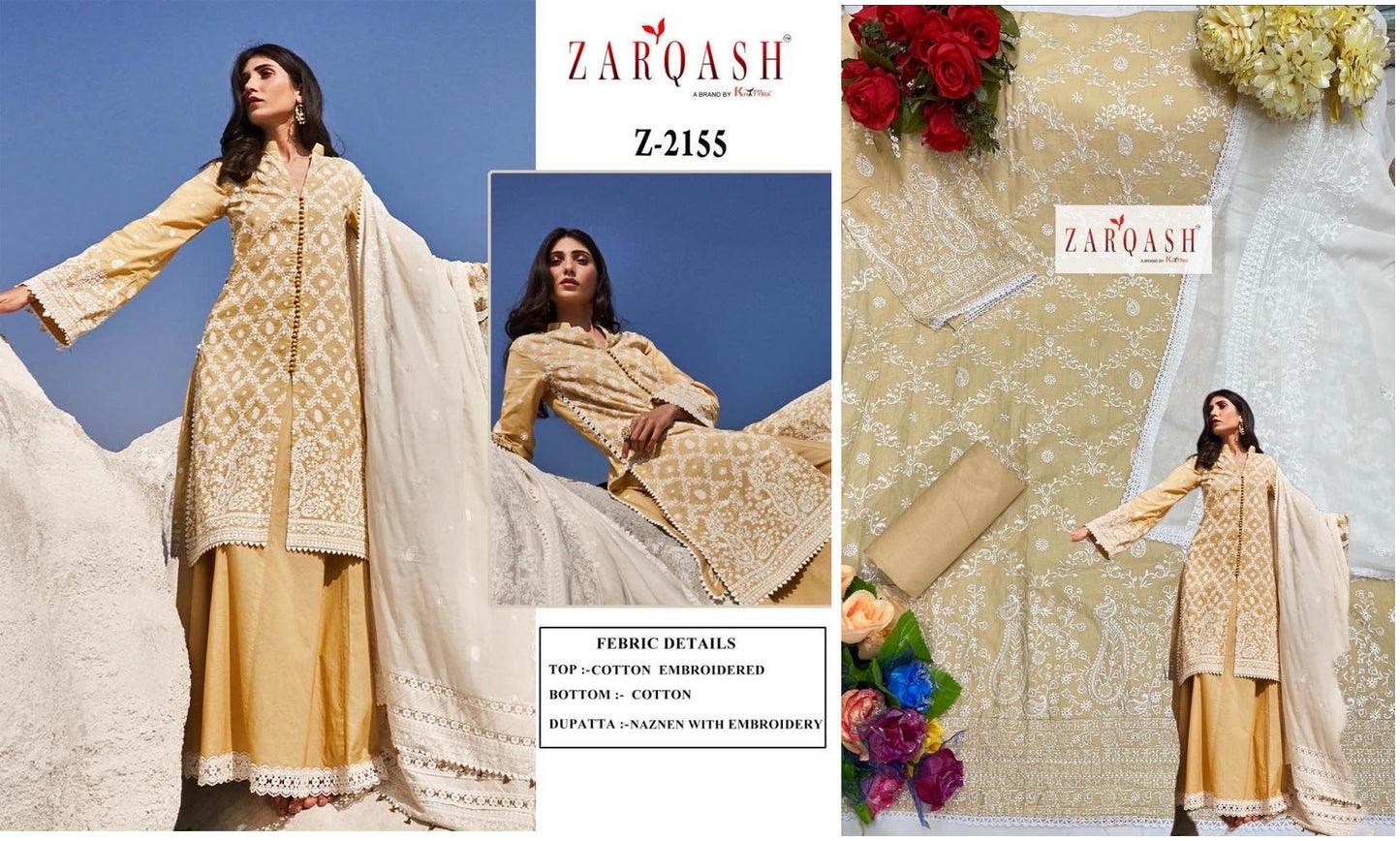 Z-2155 Zarqash Pakistani Salwar Suits