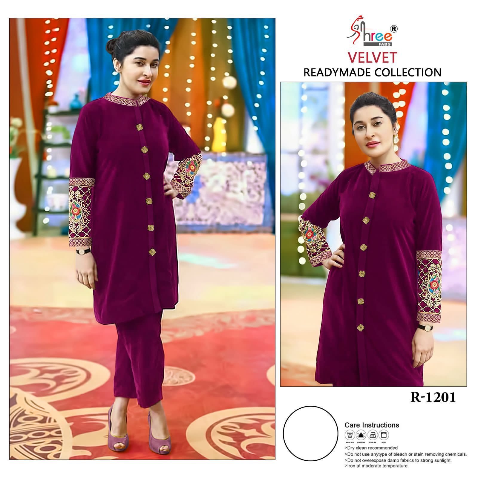 1201 Shree Fabs Top Bottom Set