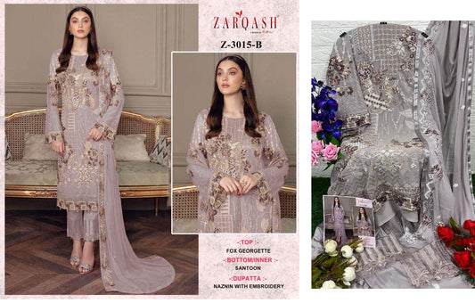 Z-3015B Zarqash Pakistani Salwar Suits