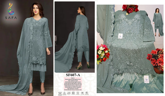 607A Safa Creation Pakistani Salwar Suits