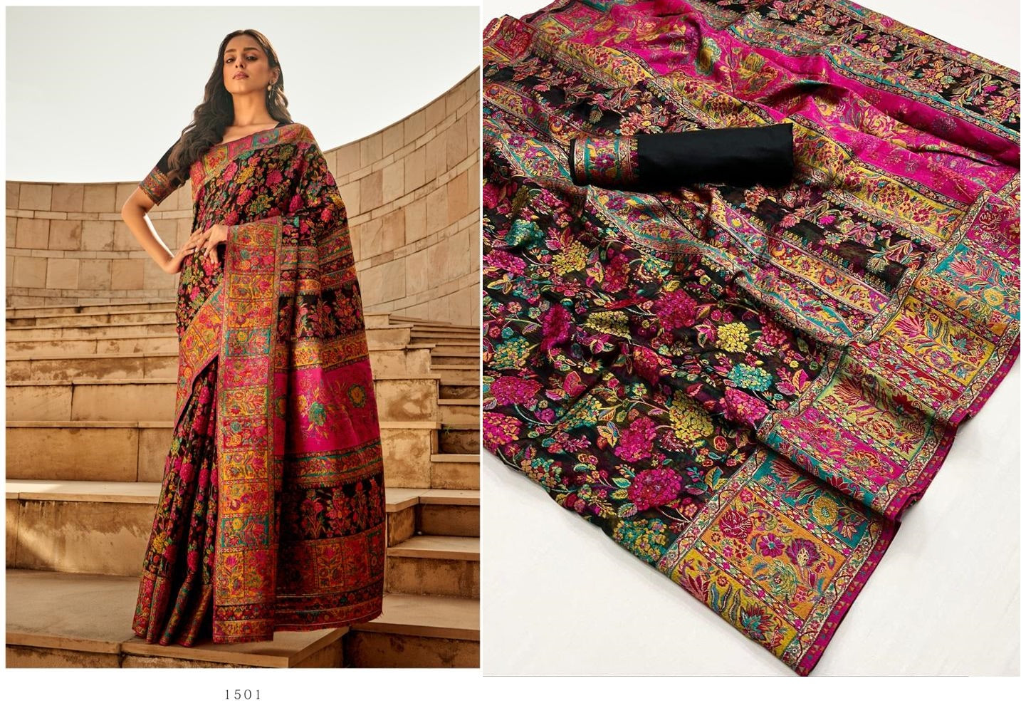1501 Kashmiri Rajtex Sarees