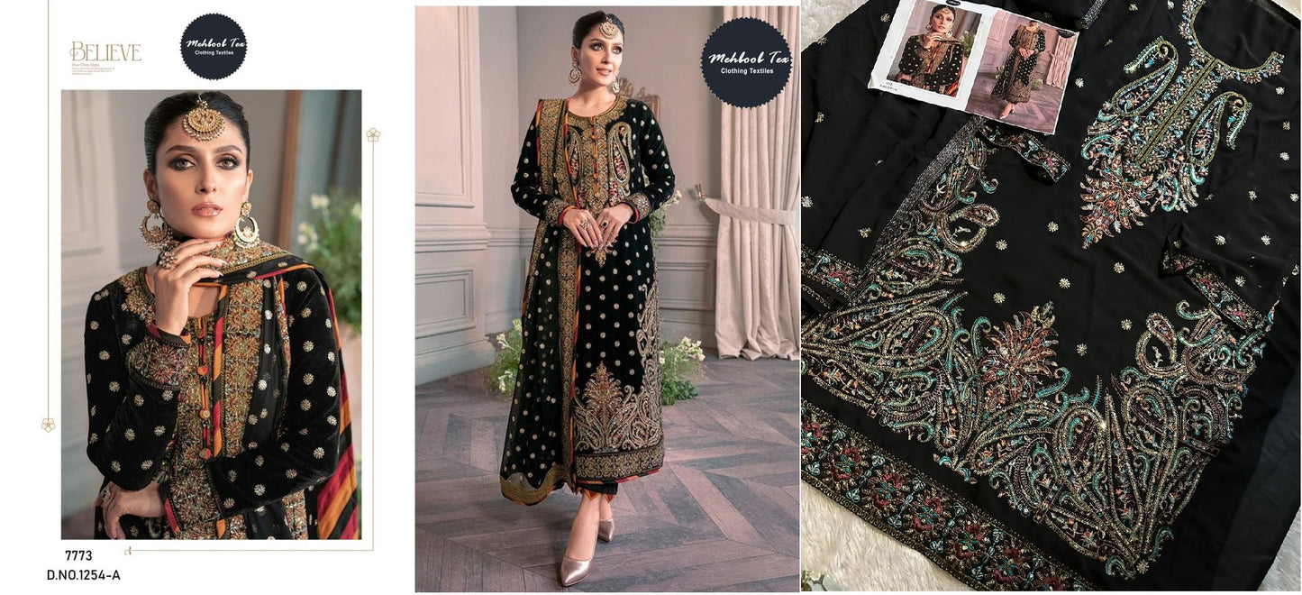 1254A Mehboob Tex Pakistani Salwar Suits