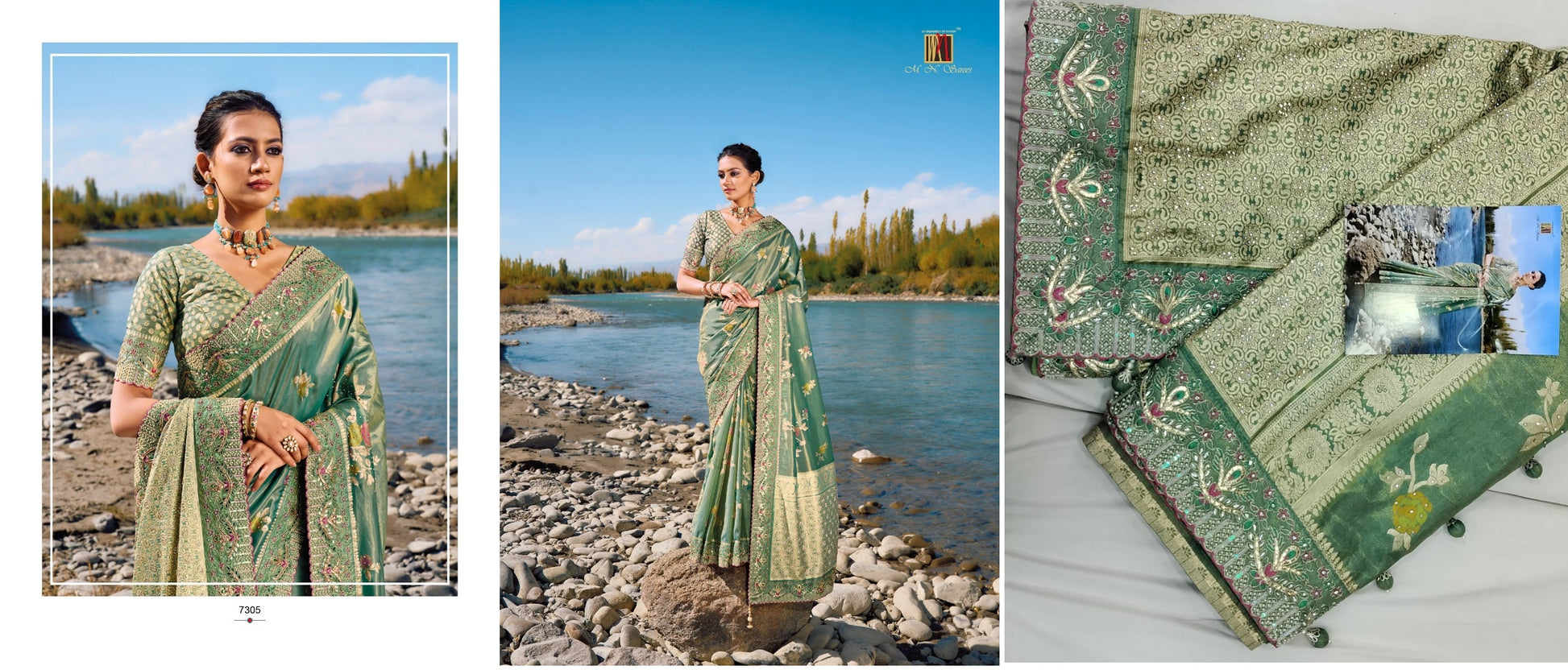 7305 Kacchi Mn Sarees