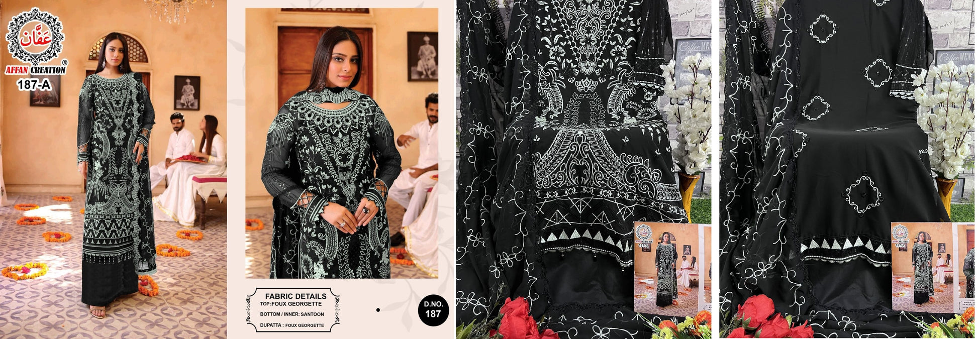 187A Affan Creation Pakistani Salwar Suits
