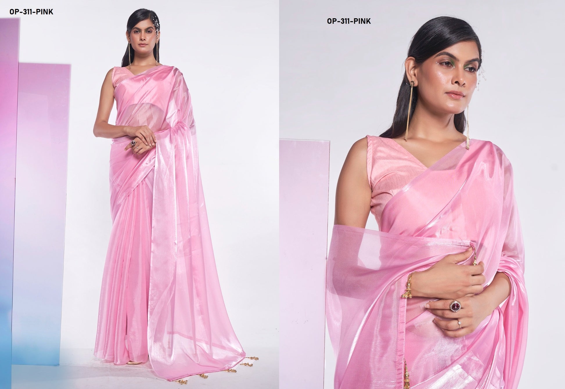 311 Pink Laxminam Sarees