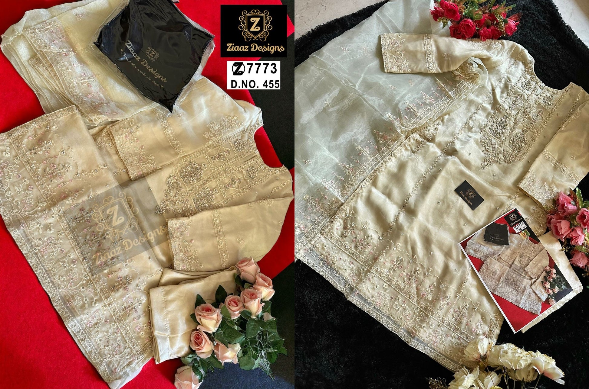 455 Ziaaz Designs Pakistani Salwar Suits