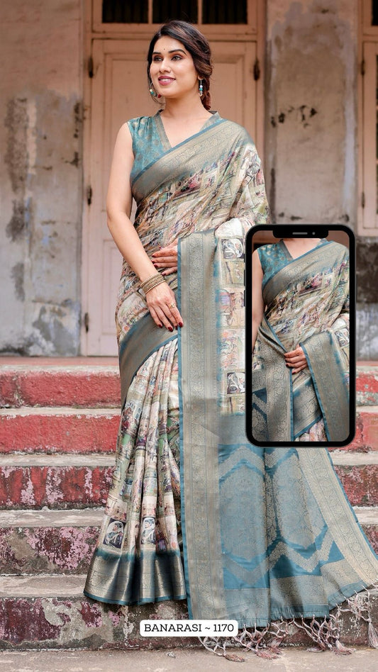 1170 Nx Almaari Banarasi Silk Sarees