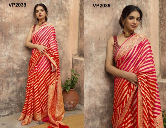 2039 Fashion Berry Sarees