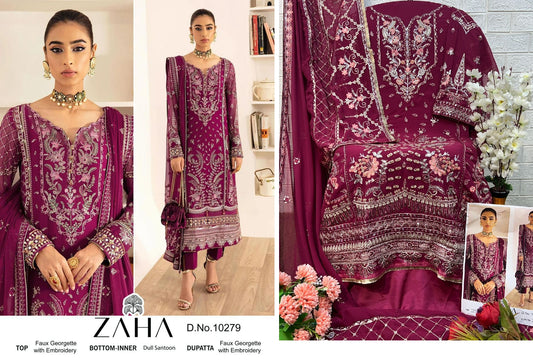 10279 Zaha Pakistani Salwar Suits
