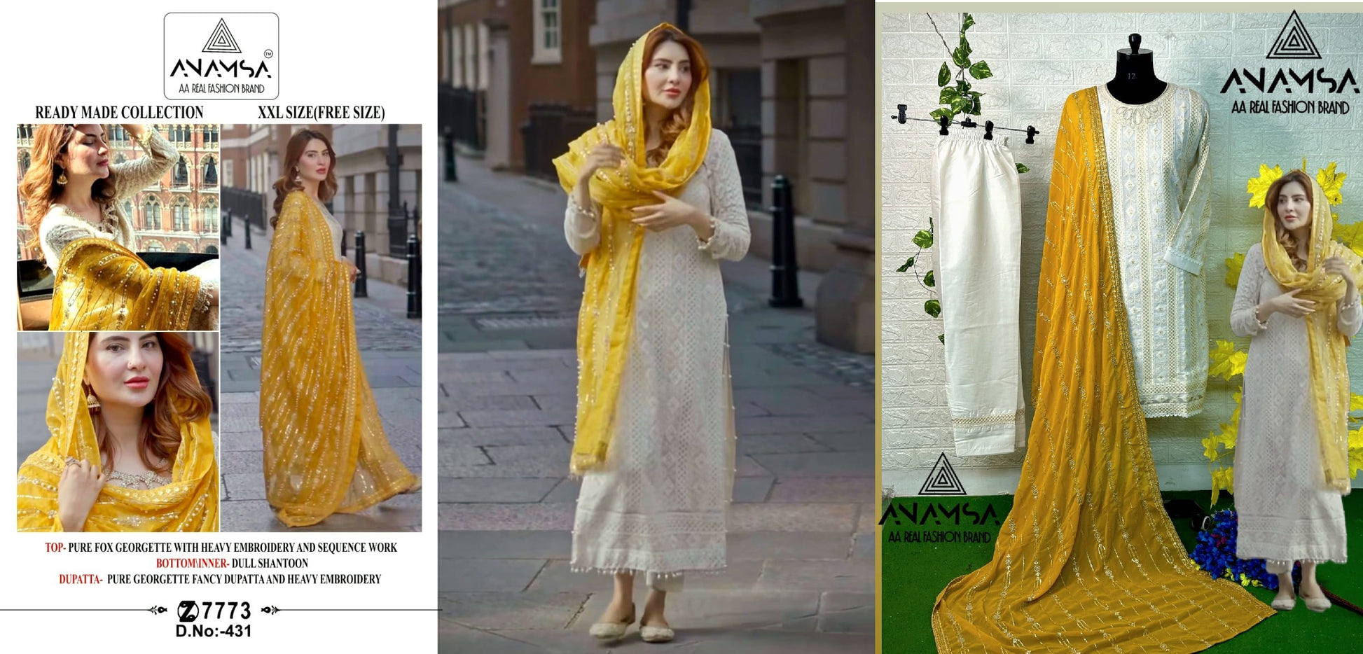 431 Anamsa Pakistani Salwar Suits