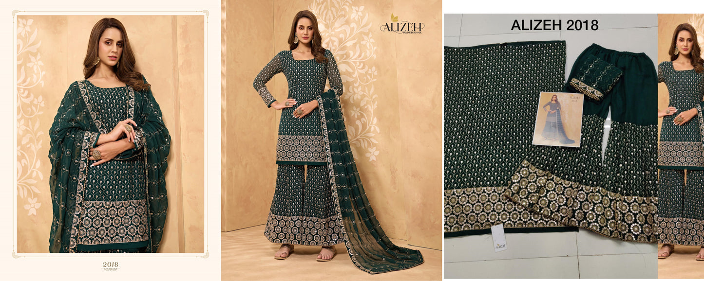 2018 Zaida Alizeh Unstitched Suits