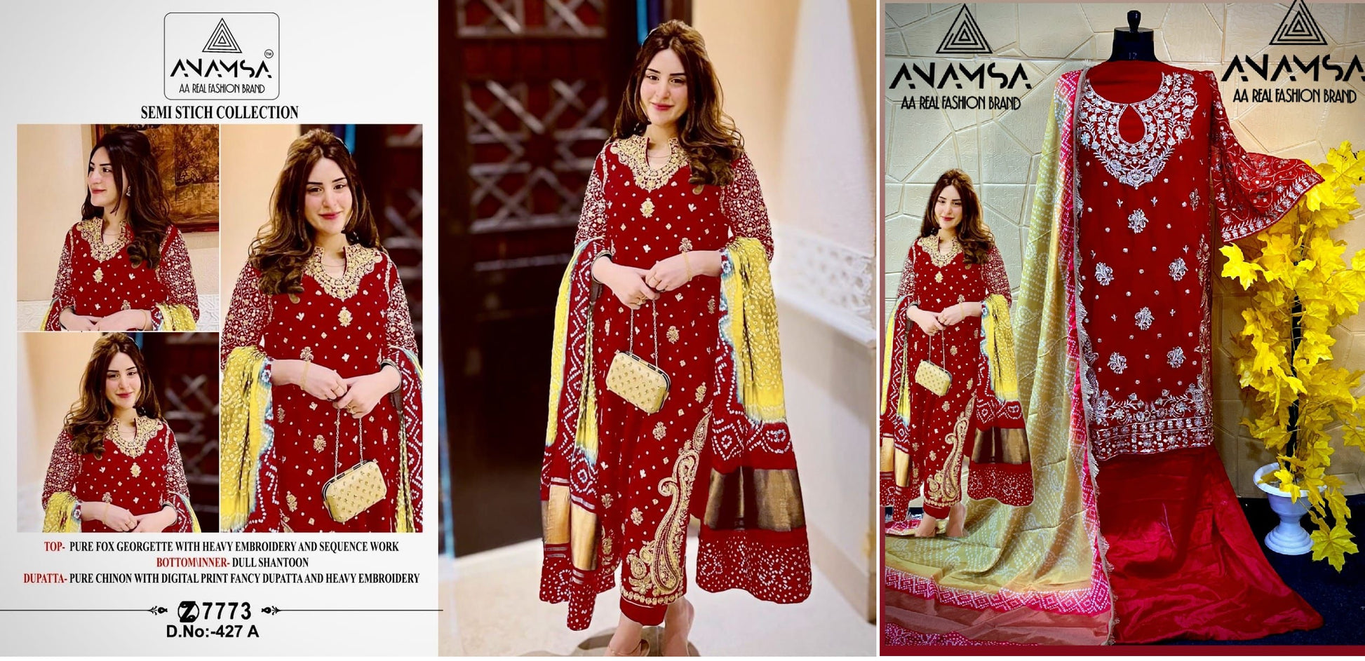 427A Anamsa Pakistani Salwar Suits