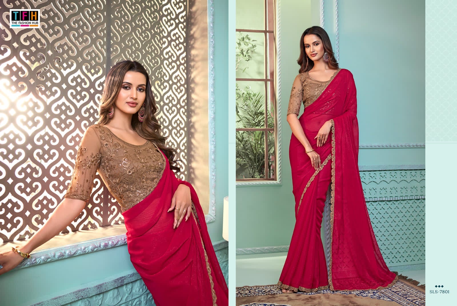 7801 Salsa Style Vol 3 Tfh Sarees