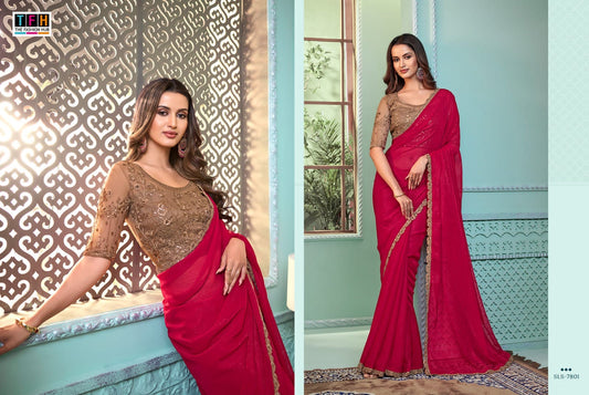 7801 Salsa Style Vol 3 Tfh Sarees