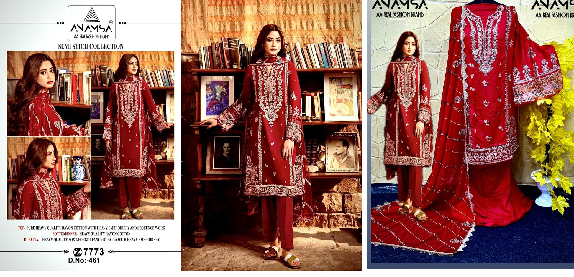 461 Anamsa Pakistani Salwar Suits