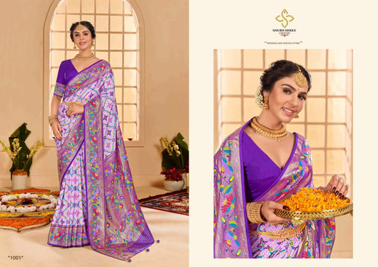 1001 Kesar Tilk Shubh Shree Sarees