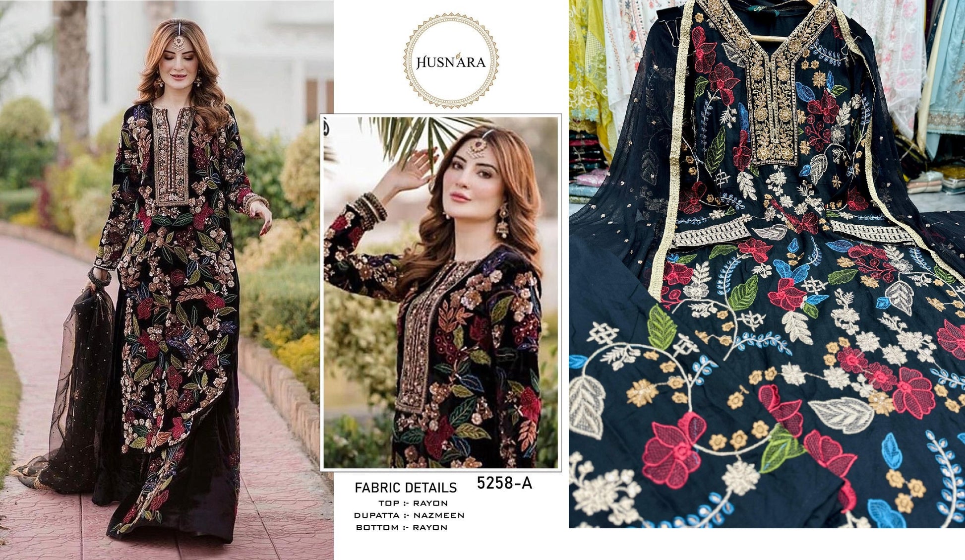 5258 Husnara Pakistani Readymade Suits