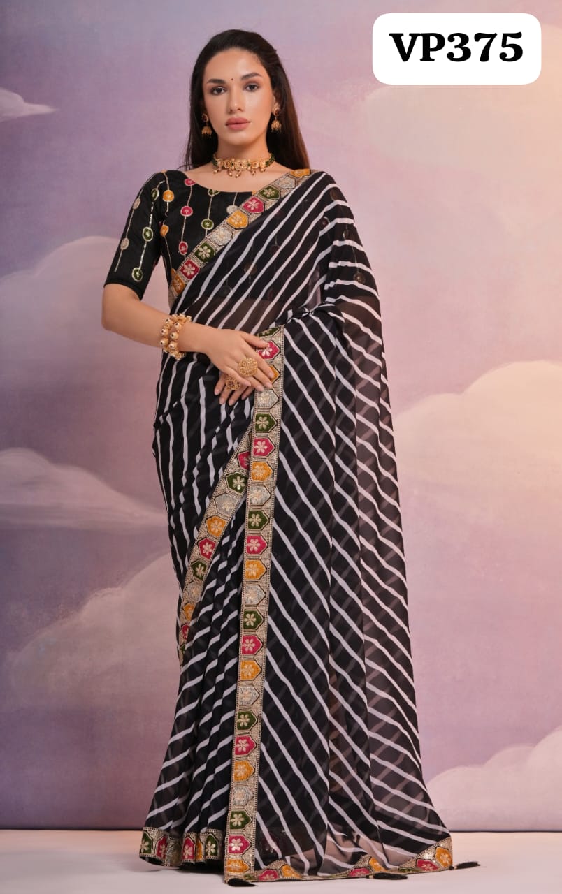 Vp375 Jivika Fashion Berry Sarees