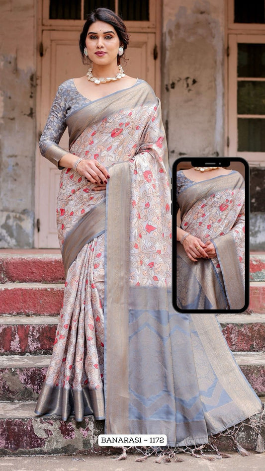 1172 Nx Almaari Banarasi Silk Sarees