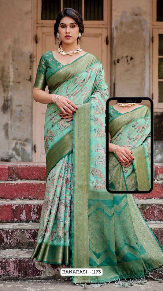 1173 Nx Almaari Banarasi Silk Sarees